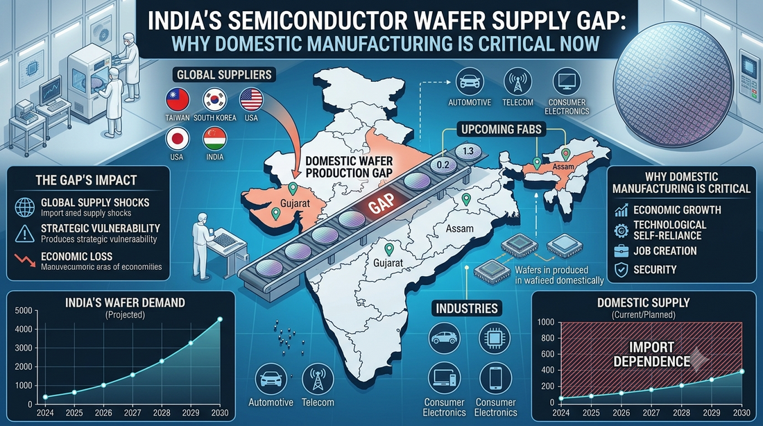 INDIA'S SEMICONDUCTOR WAFER SUPPLY GAP